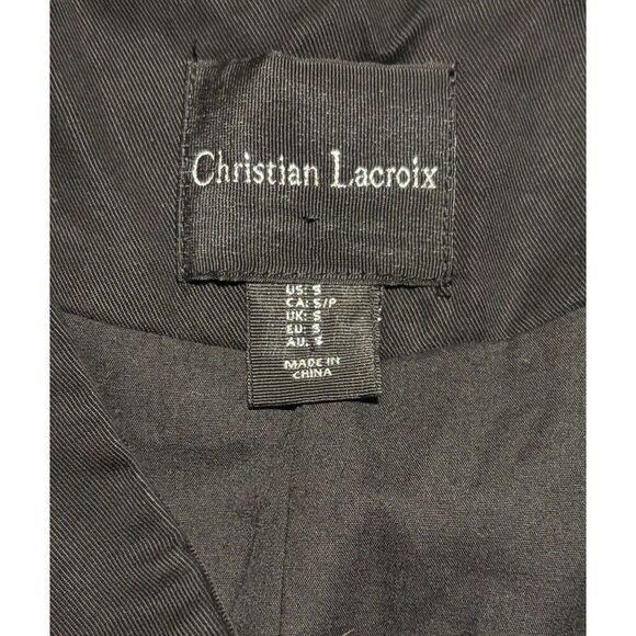 Christian Lacroix Formal Suit Vest Size Small Black - Picture 6 of 7